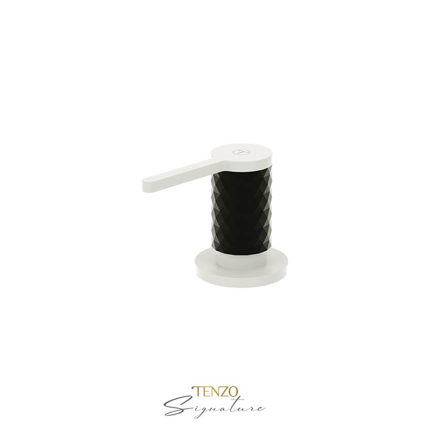 Tenzo Soap dispenser Calozy matte white / matte black