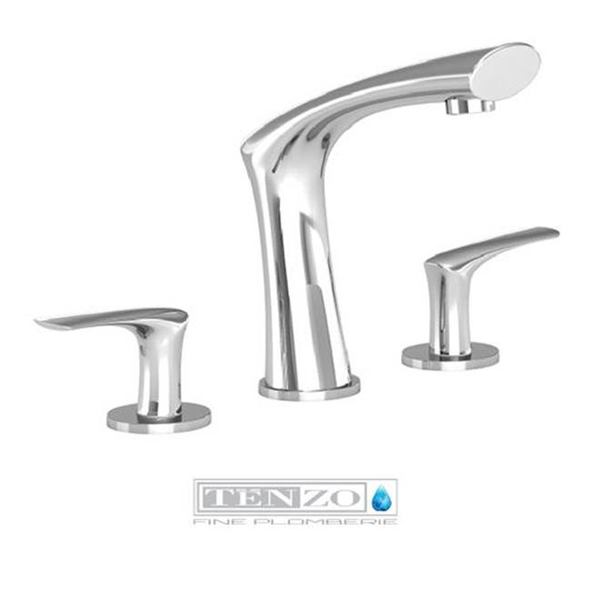 Tenzo Fluvia 8in lavatory faucet chrome with (W/O overflow) drain