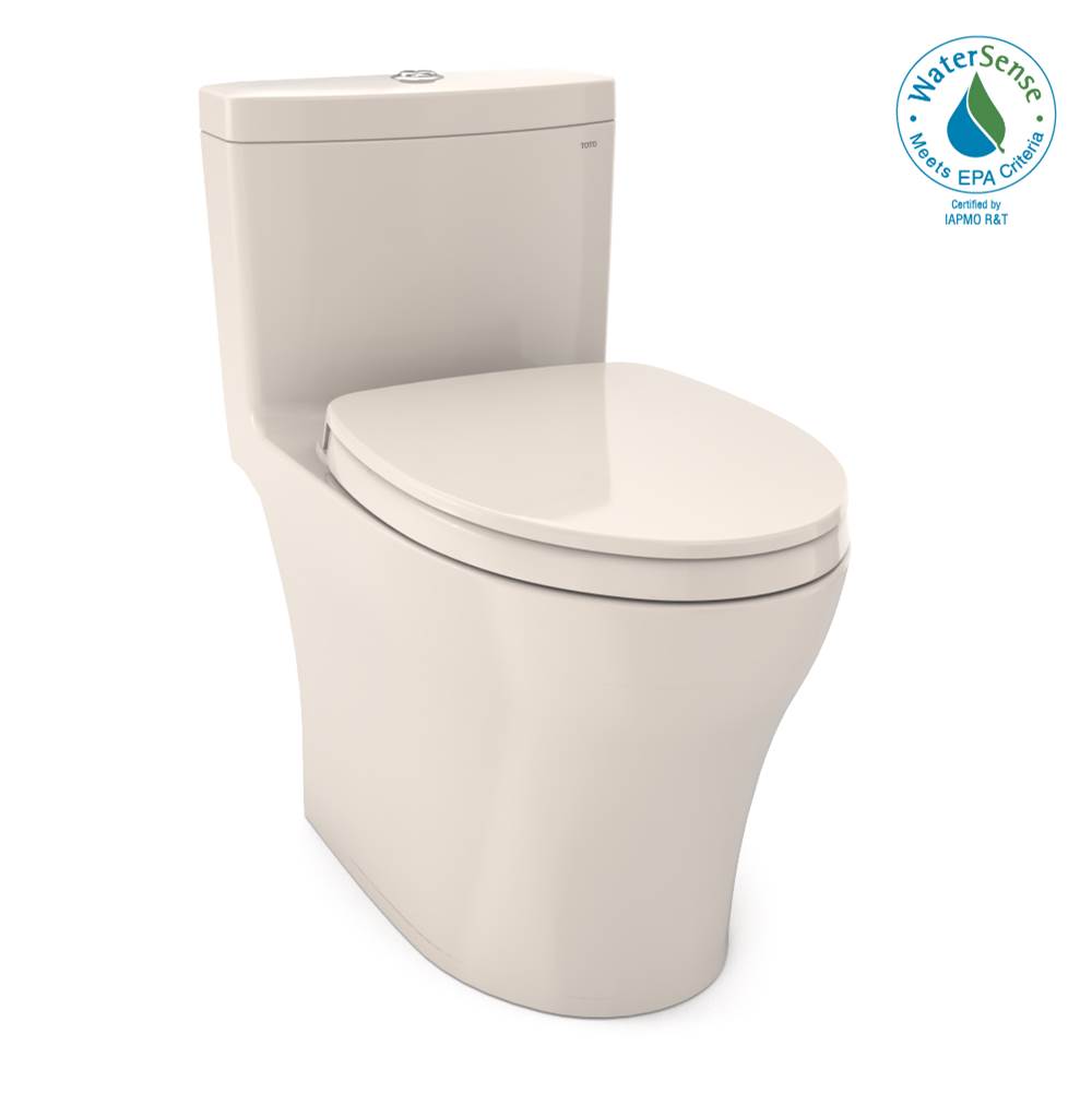 TOTO Toto® Aquia® Iv One-Piece Elongated Dual Flush 1.28 And 0.9 Gpf Universal Height, Washlet®+ Ready Toilet With Cefiontect®, Sedona Beige