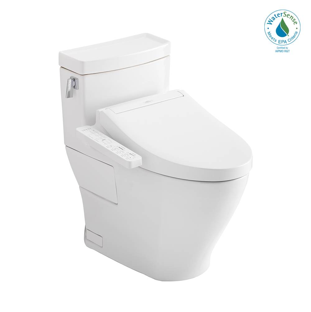 TOTO Toto®Washlet+® Legato One-Piece Elongated 1.28 Gpf Toilet And Washlet C2 Bidet Seat, Cotton White