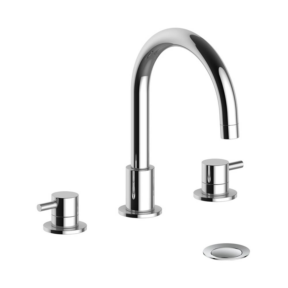 Vogt Worgl Faucet with Pop-Up, 8'' Center-to-Center, Brushed Nickel