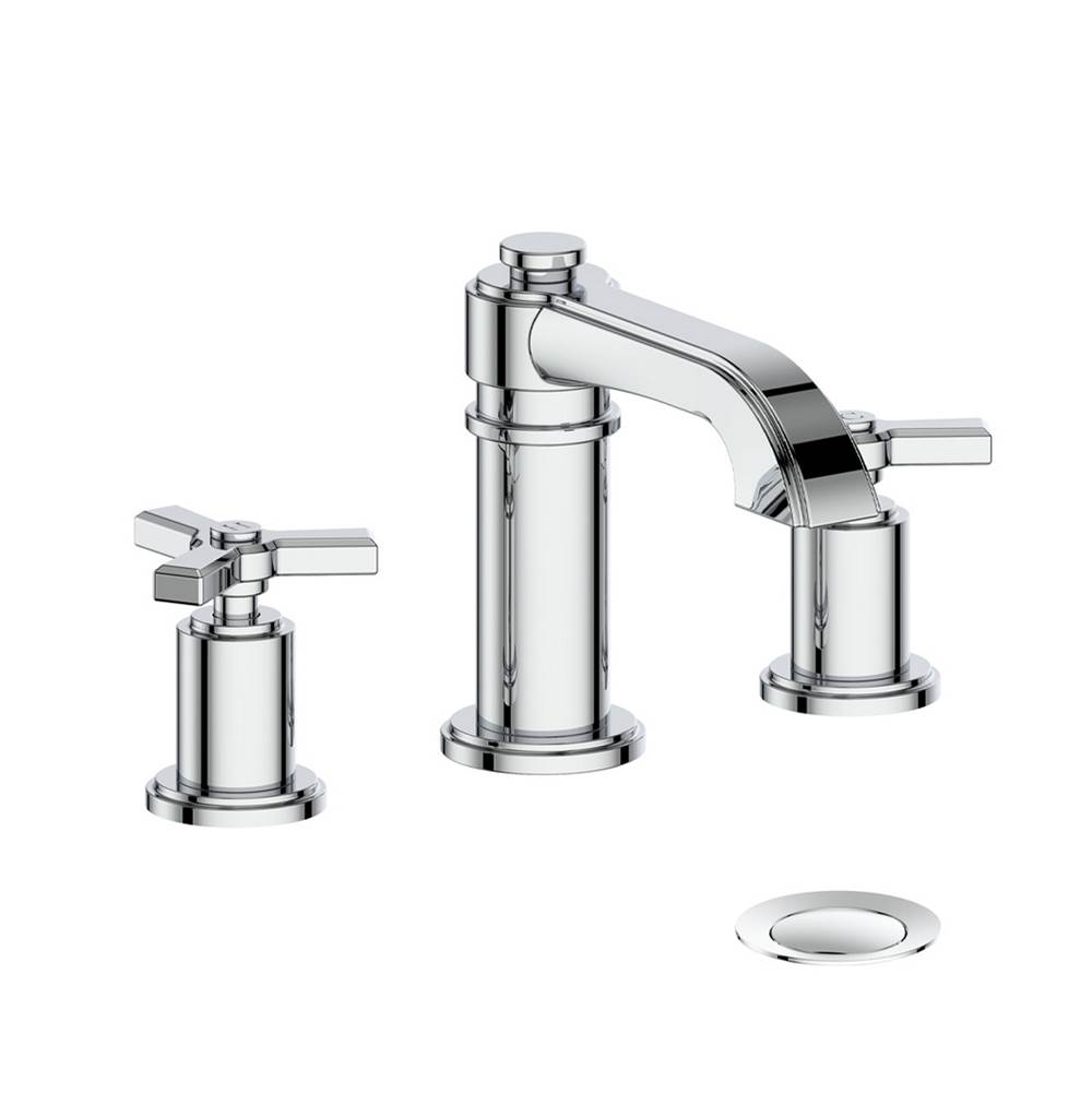 Vogt Zehn Lavatory Faucet with Pop-Up, 8'' Center-to-Center, Chrome