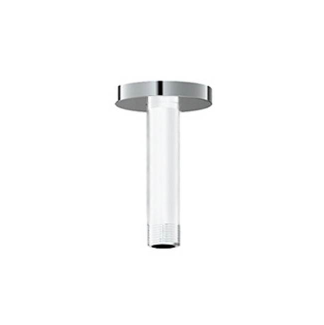 Vogt Round Shower Arm, 4'' Ceiling Mount, Chrome, Glossy White