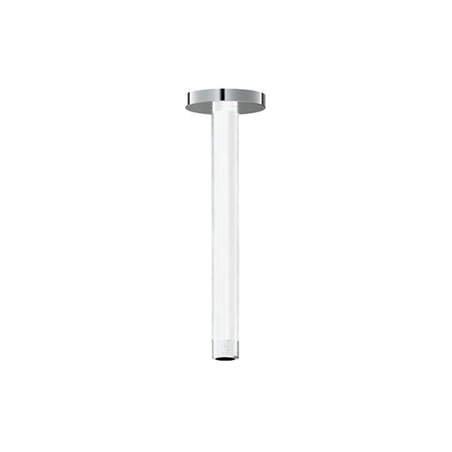 Vogt Round Shower Arm, 8'' Ceiling Mount, Chrome, Glossy White