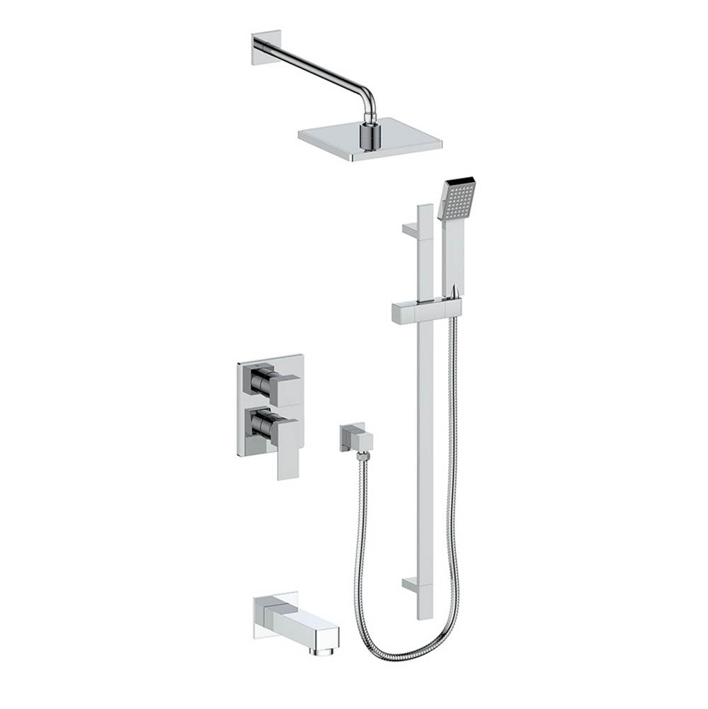 Vogt Kapfenberg 3-Way Pressure Balanced Shower Set, Chrome