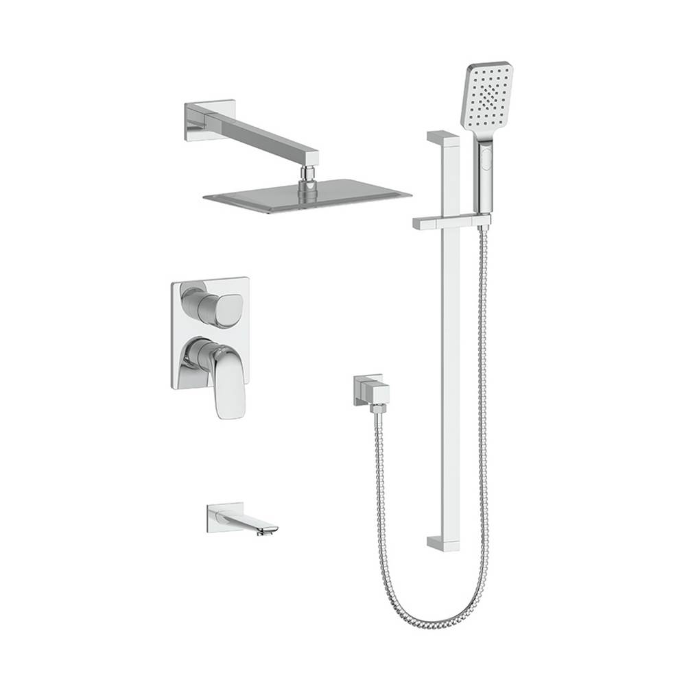 Vogt Antau 3-Way Pressure Balanced Shower Set, Chrome