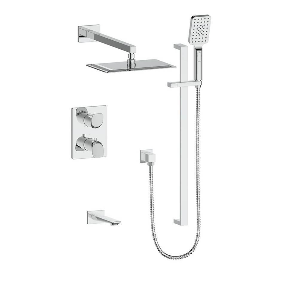 Vogt Antau 3-Way Thermostatic Shower Set, Chrome
