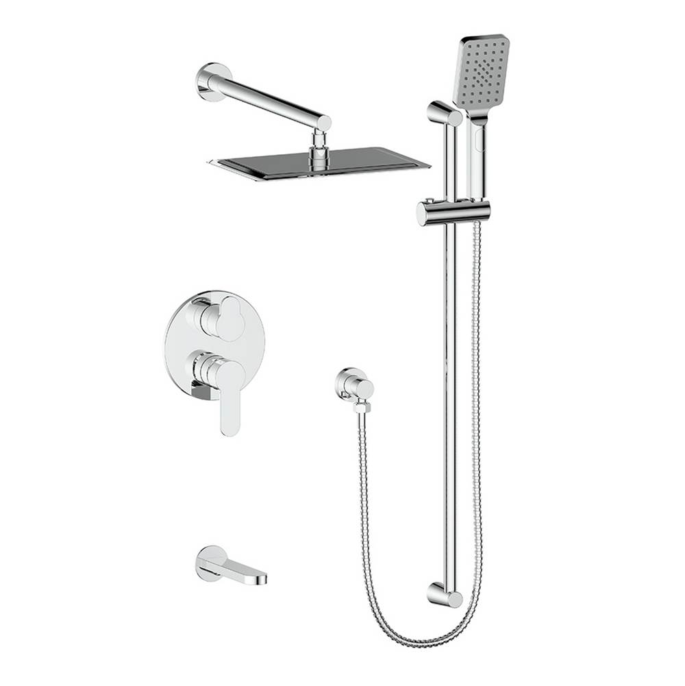 Vogt 3-Way Pressure Balanced Shower Set, Chrome