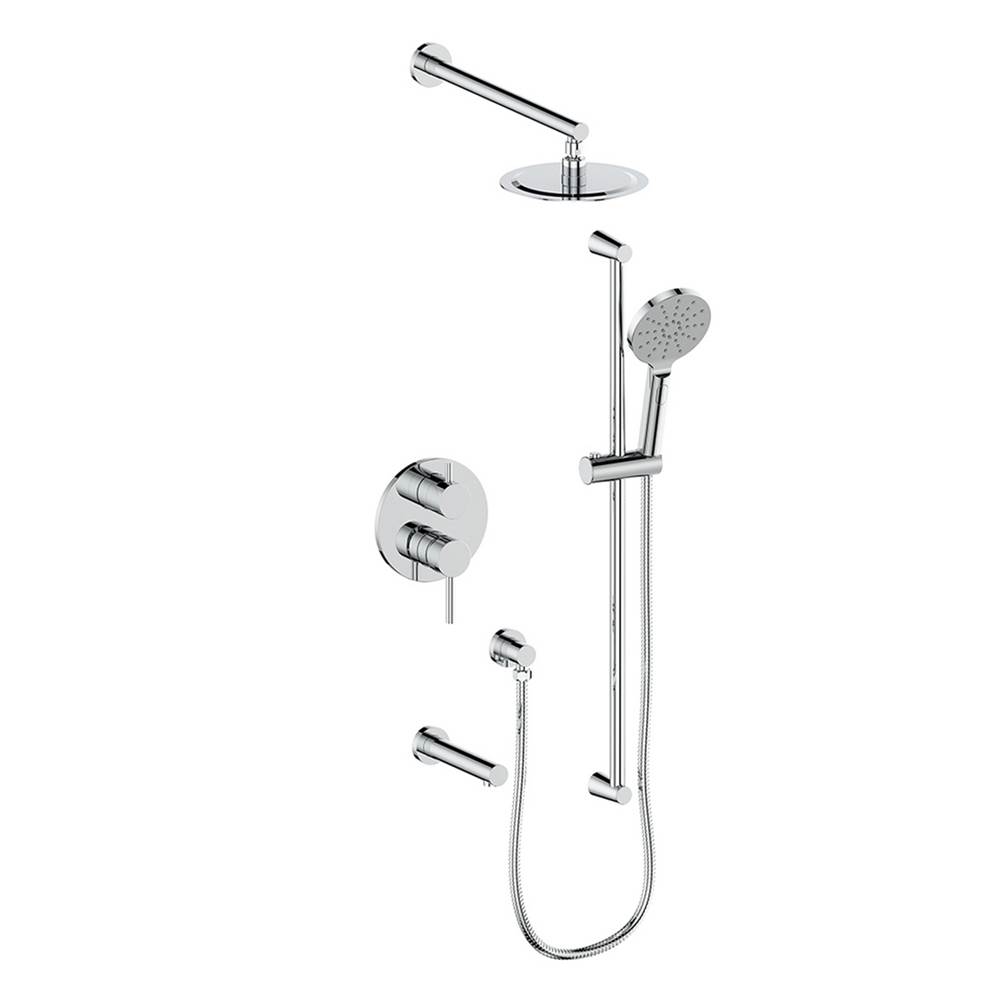 Vogt 3-Way Pressure Balanced Shower Set, Chrome
