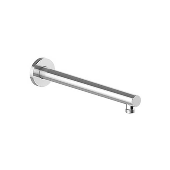 Vogt Round Wall Mount Shower Arm, 12'', Chrome, Glossy White