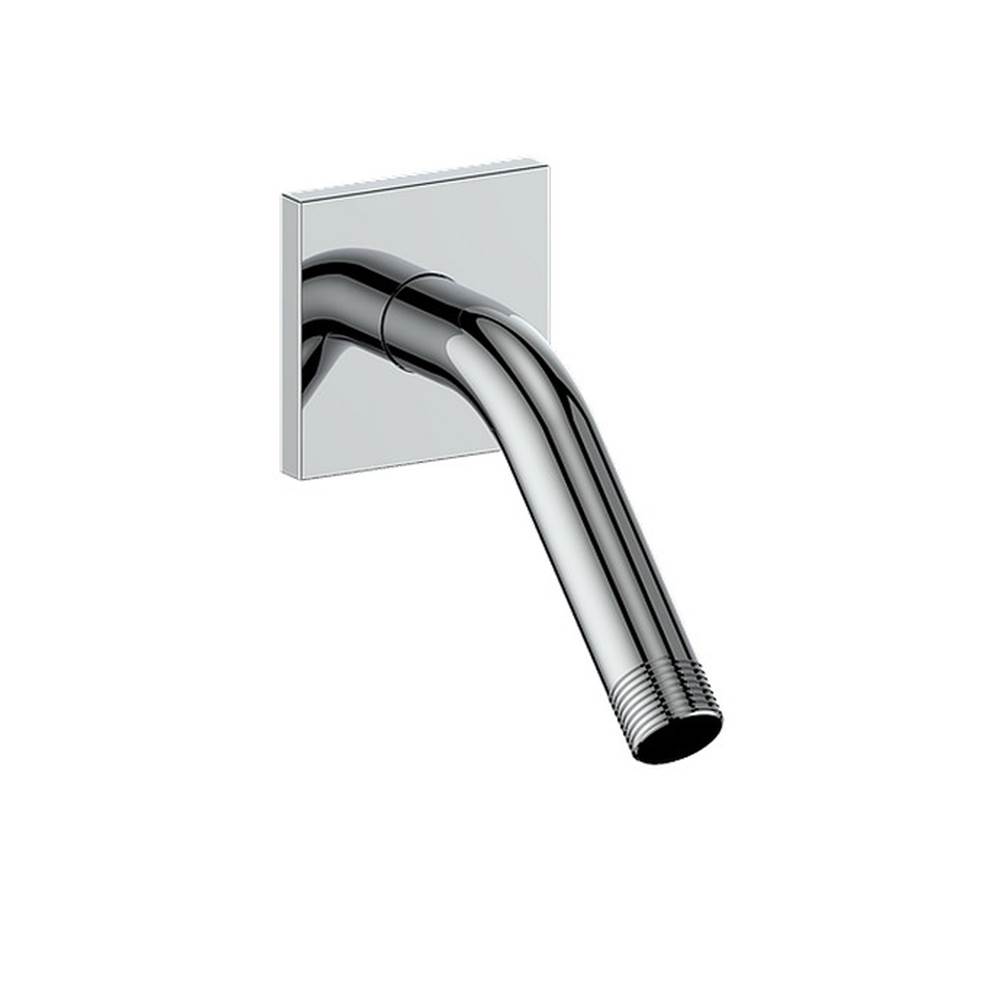 Vogt Wall Mount Shower Arm with Square Flange, 6'', Chrome