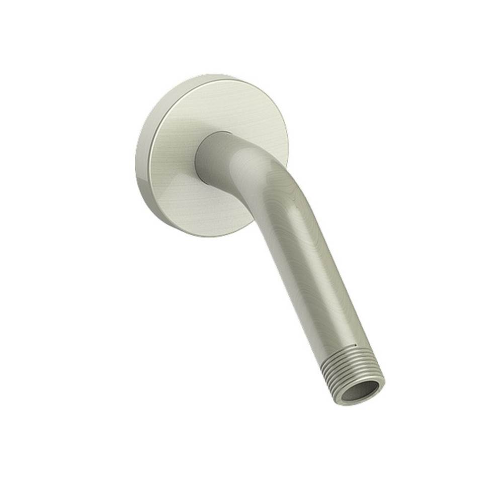 Vogt Wall Mount Shower Arm with Round Flange, 6'', Brushed Nickel