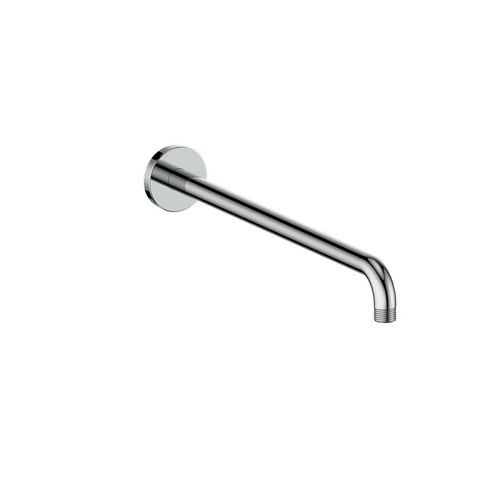 Vogt Wall Mount Shower Arm, 16'' with Round Flange, Chrome