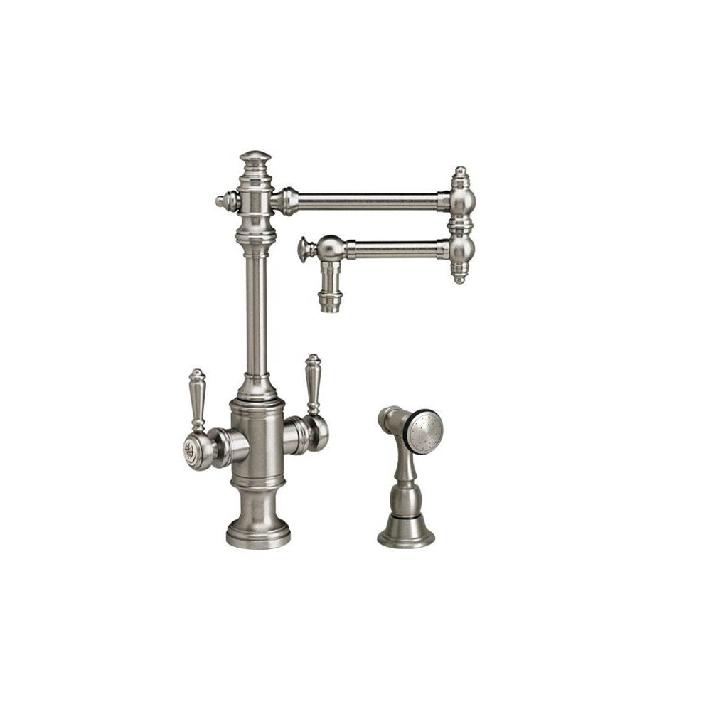 Waterstone Waterstone Towson Two Handle Kitchen Faucet - 12'' Articulated Spout - 2pc. Suite