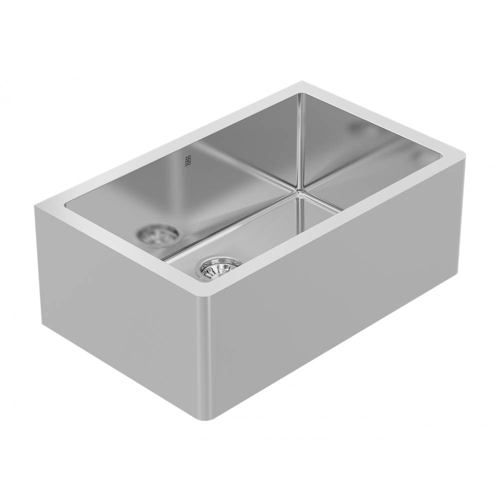 Zomodo Butler, Lrg Single Apron Sink - Undermount, 16ga, R15