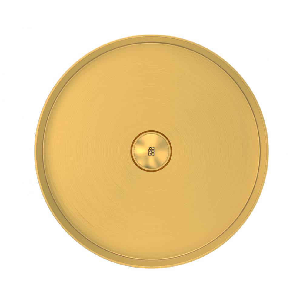 Zomodo Eureka Gold 16'' Round Vessel Sink