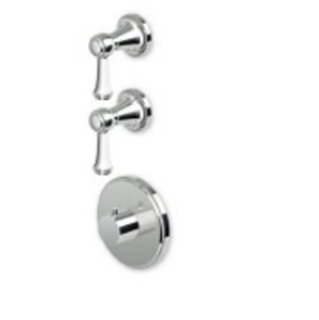 Zucchetti USA Built-in thermostatic shower mixer with 2 volume controls.